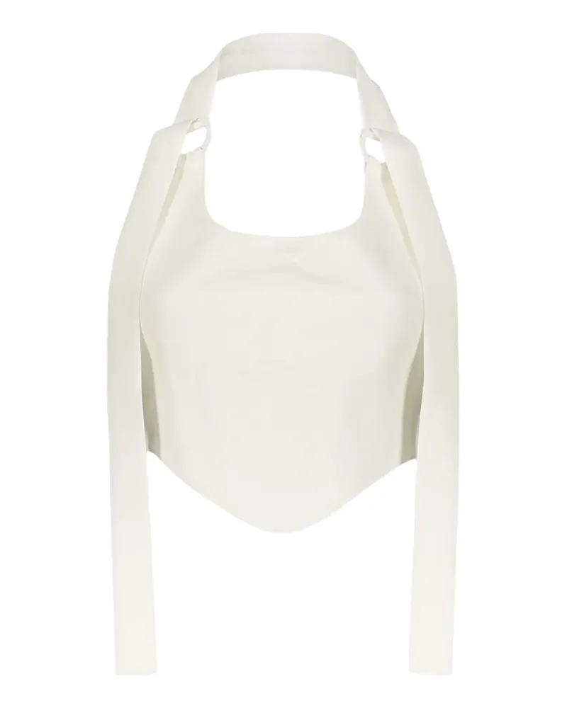 ELLERY corset-style halterneck top - Weiß Weiß