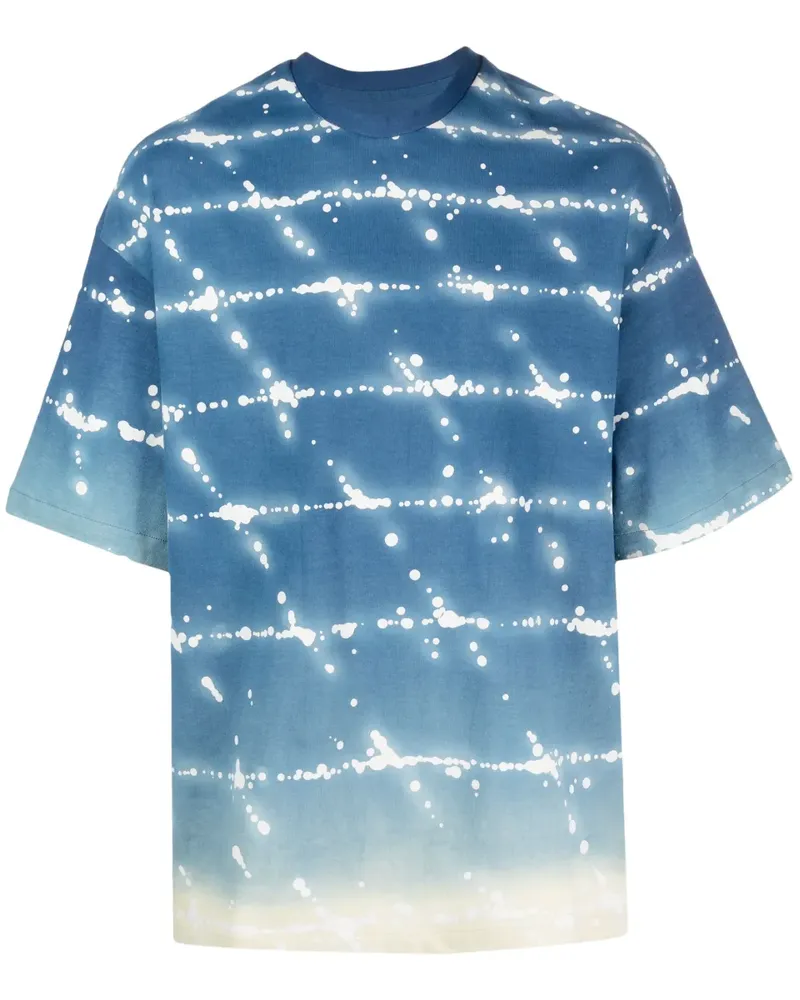 Jil Sander T-Shirt mit grafischem Print - Blau Blau