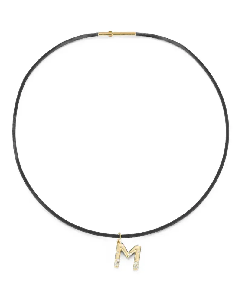 Dana Rebecca Designs silicone cord necklace - Gold Gold