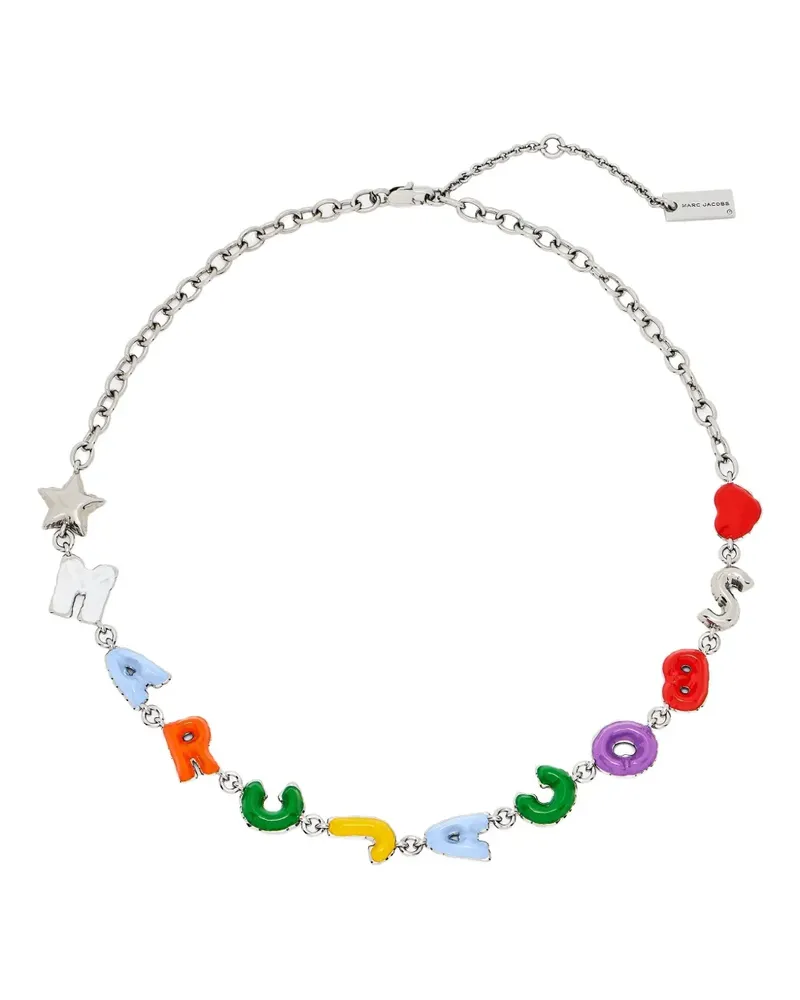 Marc Jacobs The Enamel Ballon Halskette - Silber Silber