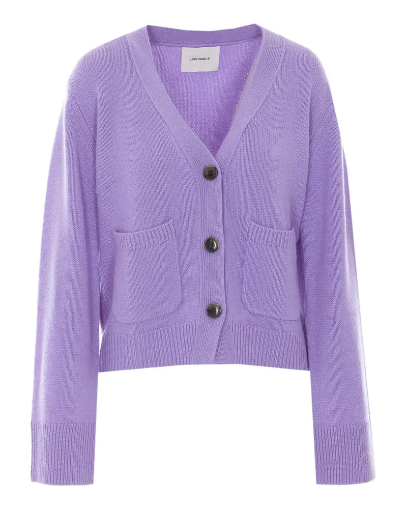 Lisa Yang Danni Cardigan aus Kaschmir - Violett Violett