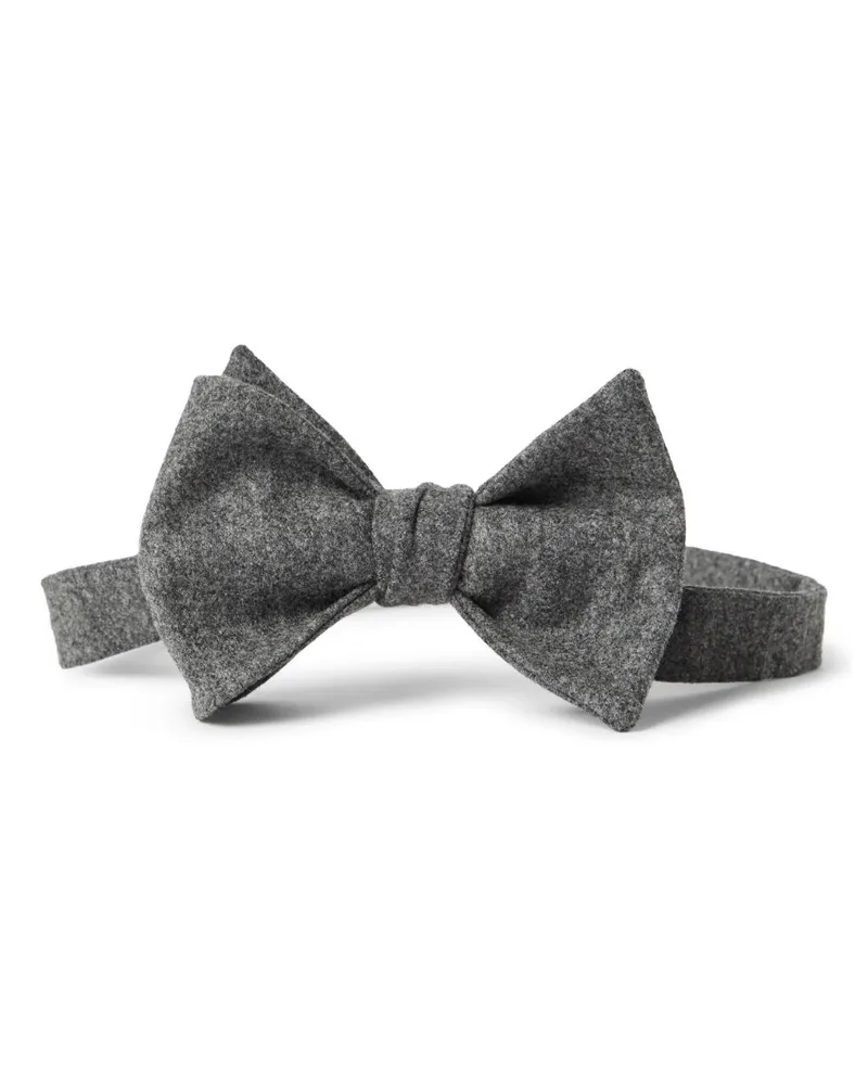 Brunello Cucinelli Fliege aus Flanell - Grau Grau