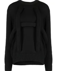 Comme des Garçons Pullover mit tiefen Schultern Schwarz