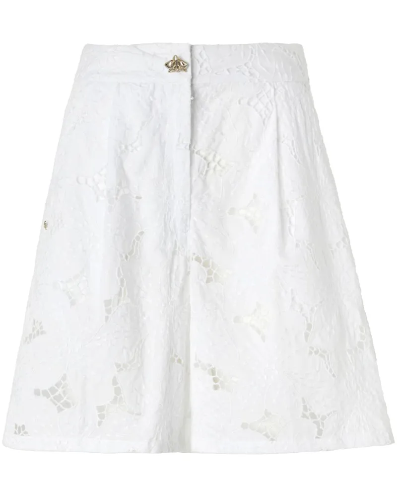 Genny Shorts aus floraler Spitze - Weiß Weiß