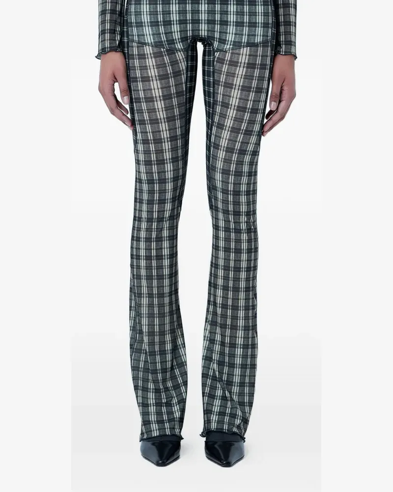 Charlotte Knowles plaid leggings - Grün Grün
