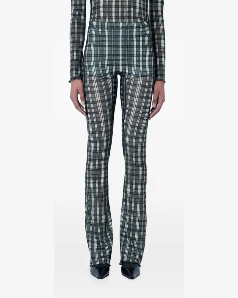 Charlotte Knowles plaid leggings - Grün Grün