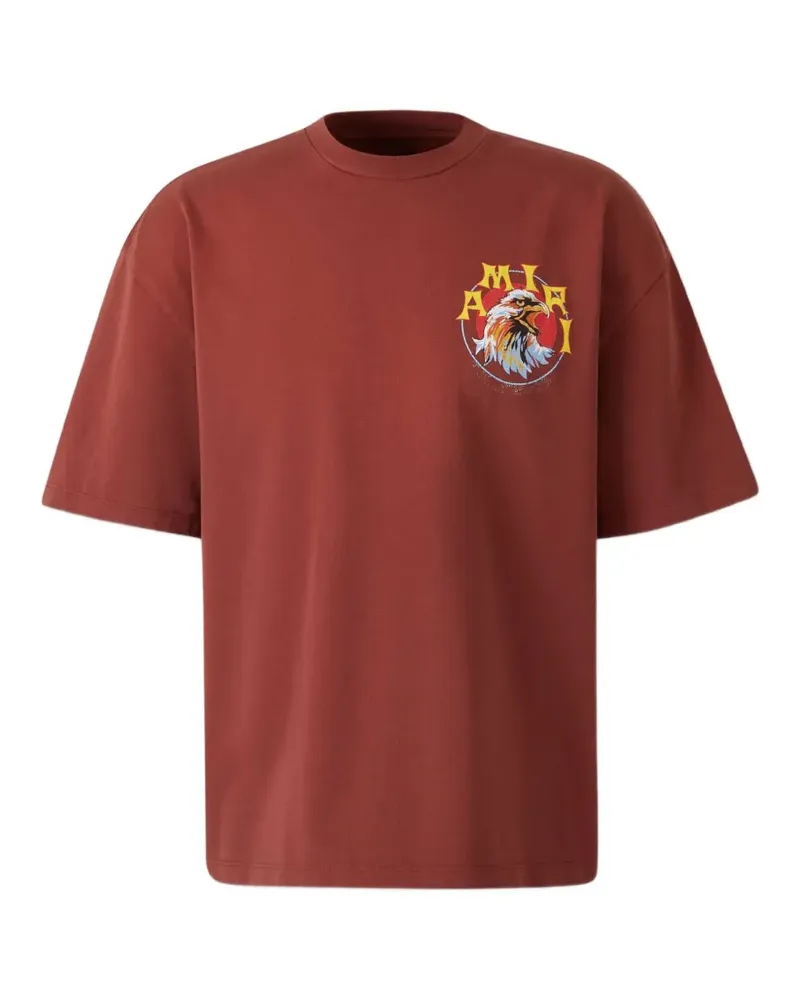 Amiri T-Shirt mit Adler-Print - Rot Rot