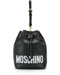 Moschino Beuteltasche mit Logo Schwarz