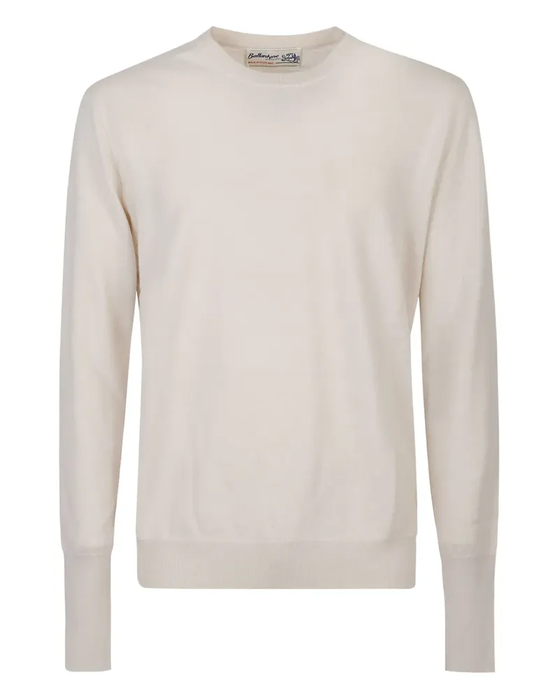 Ballantyne Klassischer Kaschmirpullover - Weiß Weiß
