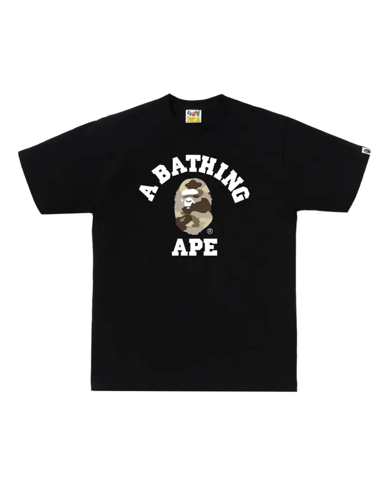 BAPE Color Camo College T-Shirt - Schwarz Schwarz