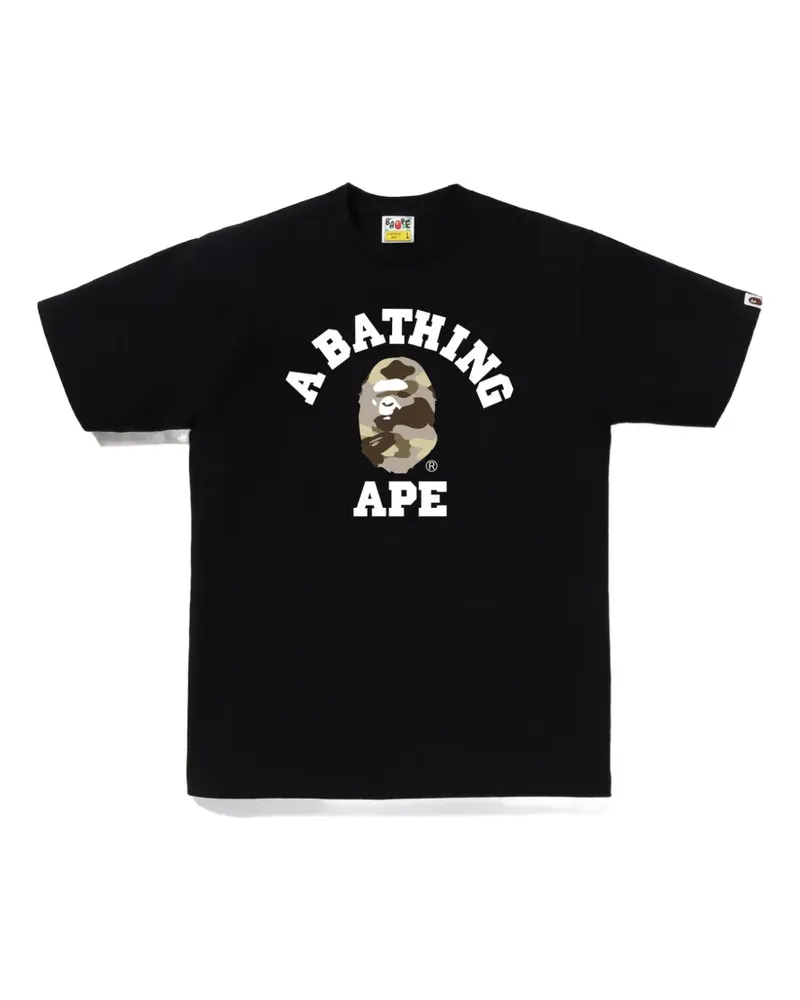 BAPE Color Camo College T-Shirt - Schwarz Schwarz