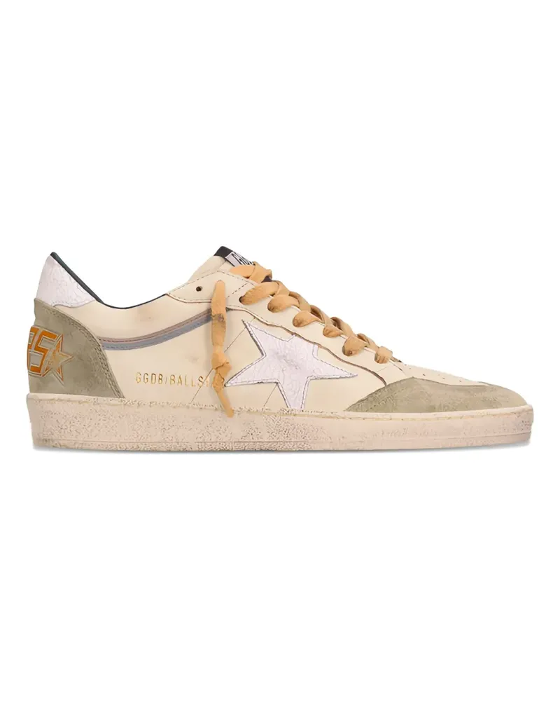 Golden Goose Ball Star suede-panel sneakers - Nude Nude
