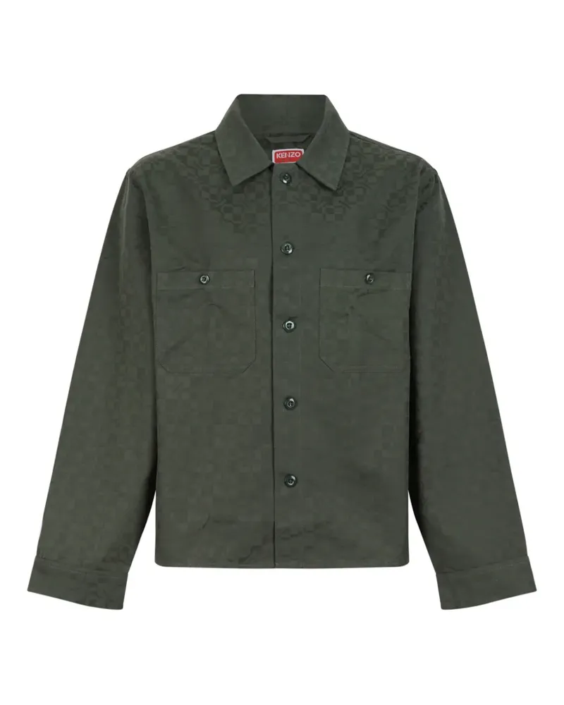 Kenzo gram jacquard-logo jacket - Grün Grün