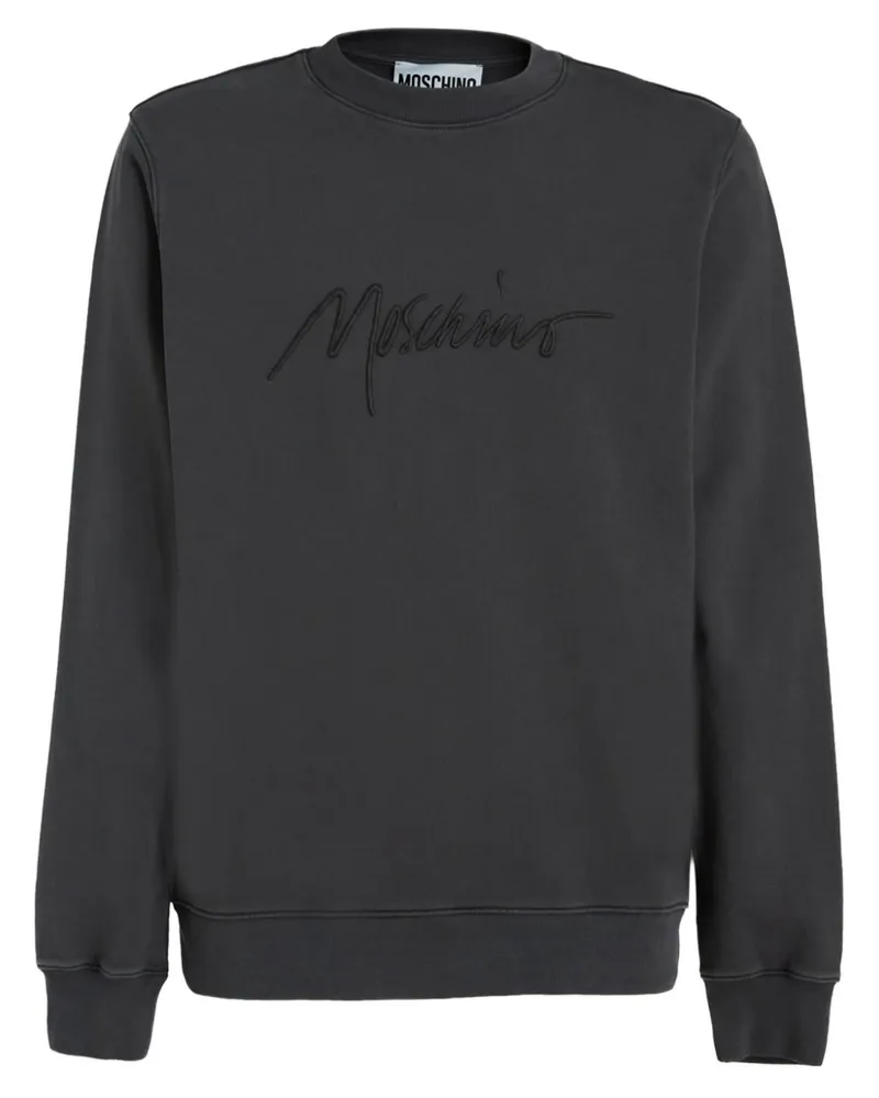 Moschino Sweatshirt mit Logo-Stickerei - Schwarz Schwarz
