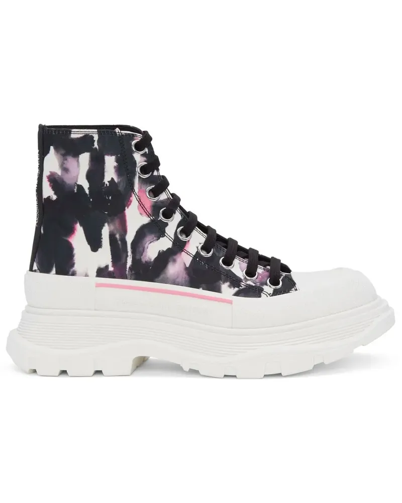 Alexander McQueen Tread Slick Schnürstiefel - Schwarz Schwarz