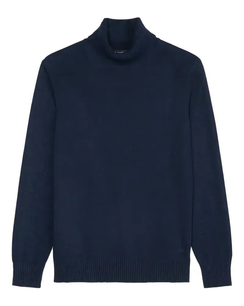 Marc O'Polo Gerippter Rollkragenpullover - Blau Blau