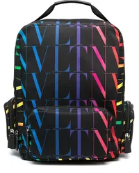 Valentino Garavani Rucksack mit VLTN-Print Schwarz