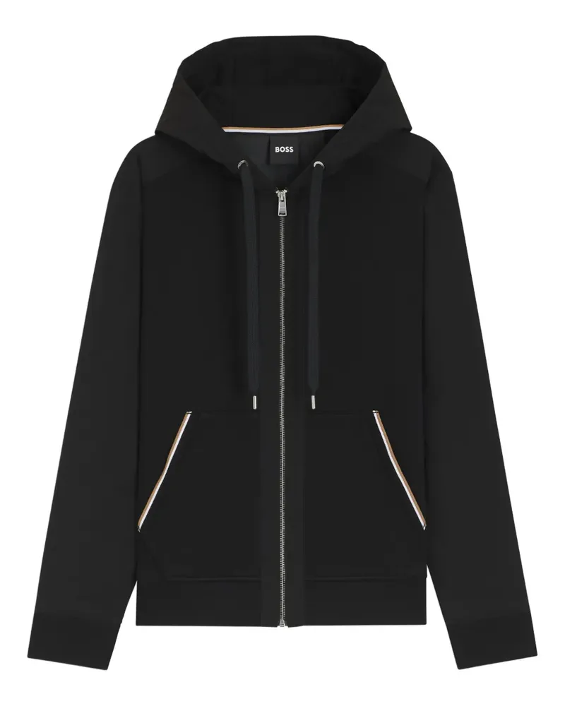HUGO BOSS Hoodie mit Reißverschluss - Schwarz Schwarz