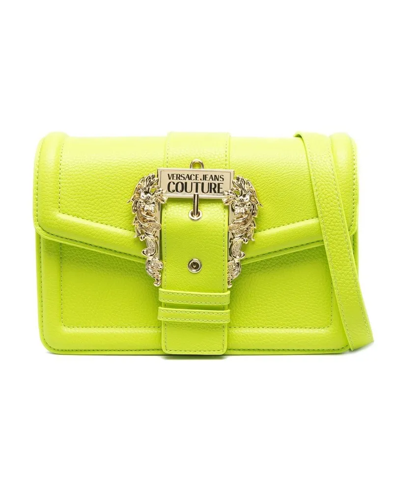 Versace Jeans Schultertasche mit barocker Schnalle - Grün Grün