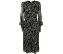 Midikleid mit Paisley-Print - Grün