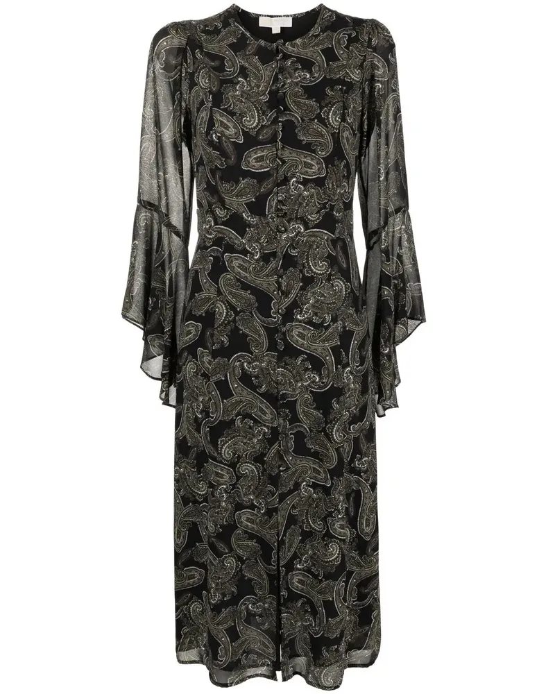 Michael Kors Midikleid mit Paisley-Print - Grün Grün