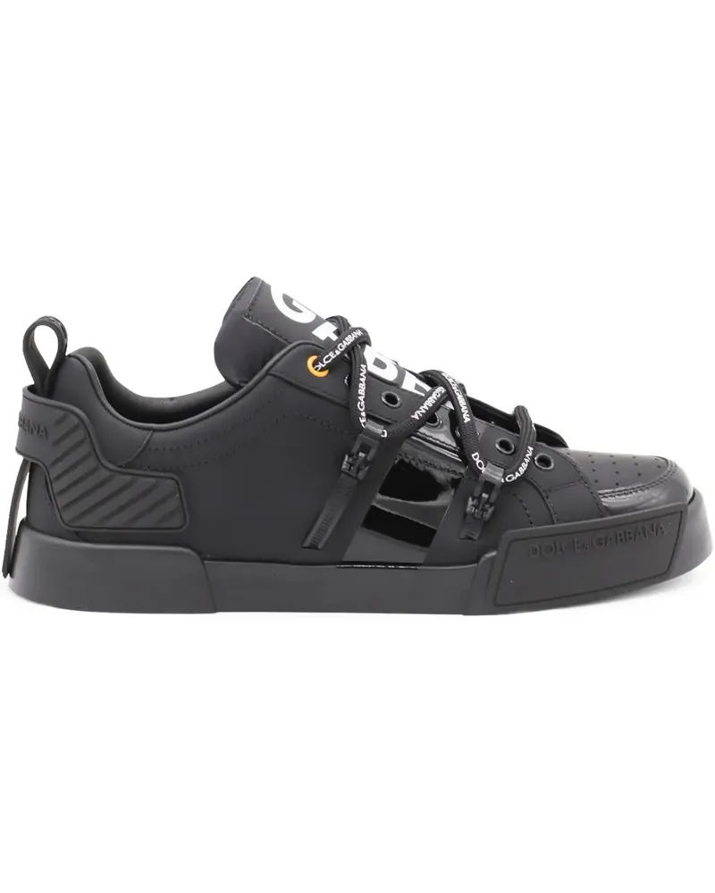 Dolce & Gabbana Portofino Sneakers - Schwarz Schwarz