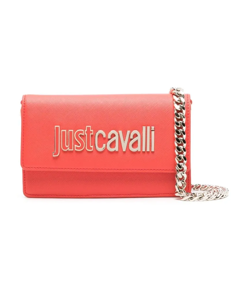 Just Cavalli Range Umhängetasche mit Logo-Schild Rot