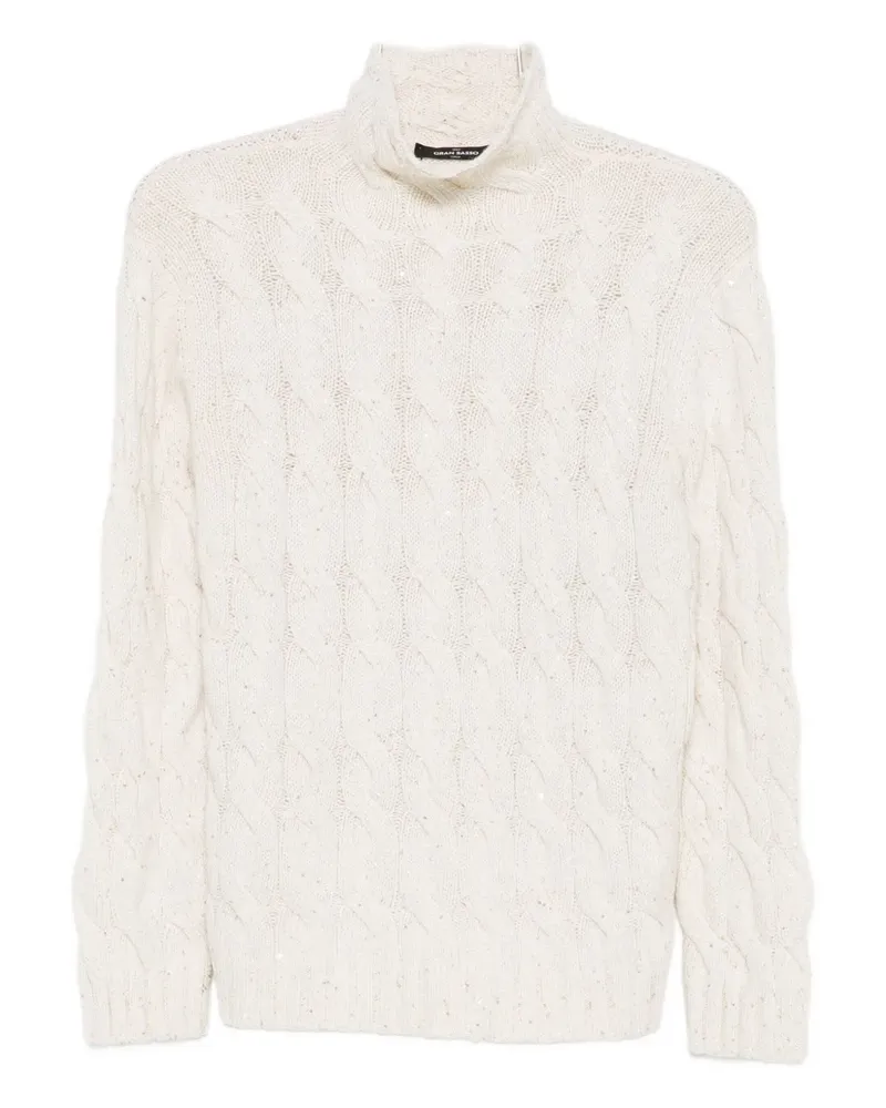 Gran Sasso Pullover mit Zopfmuster - Nude Nude
