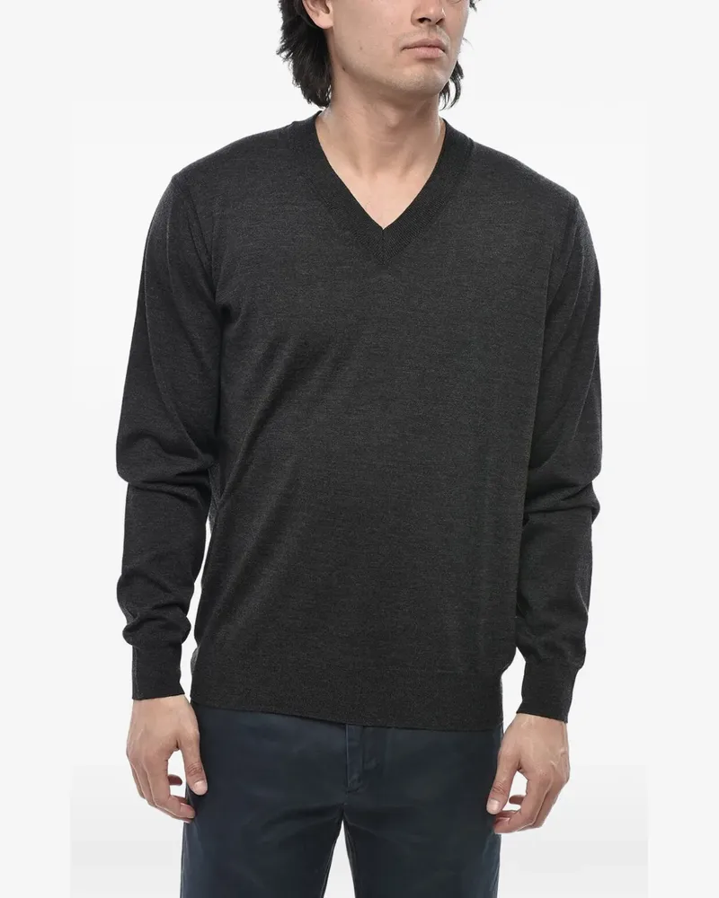 Paolo Pecora Milano V-neck sweater - Grau Grau