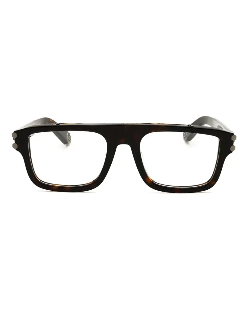 Philipp Plein Brille mit eckigem Gestell - Braun Braun