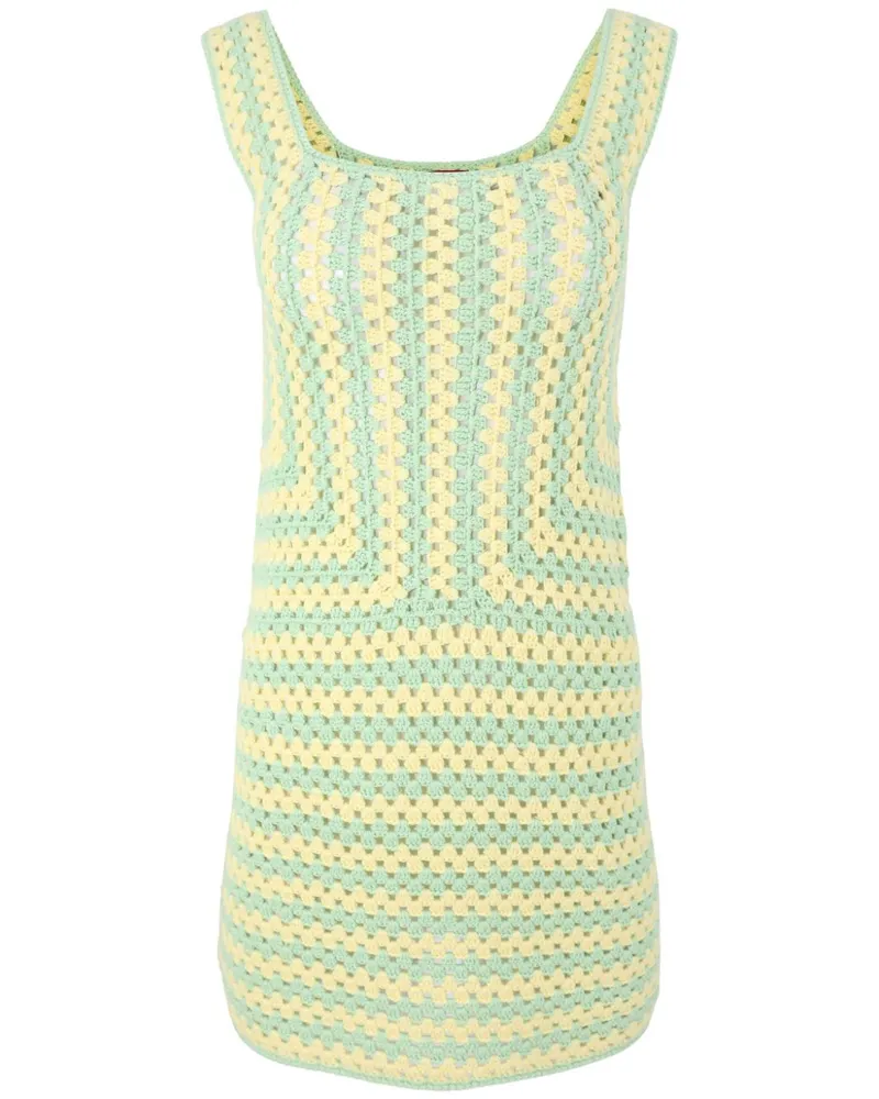 STAUD Psychedelic Kleid - Grün Grün