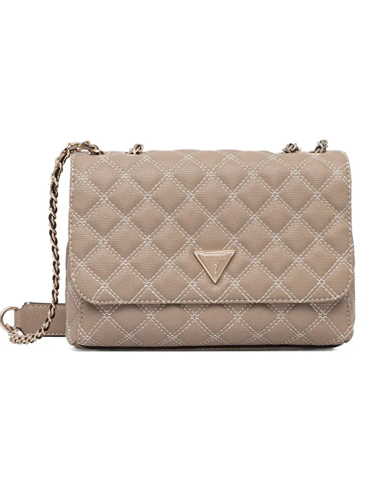 Guess Gesteppte Giully Umhängetasche - Nude Nude