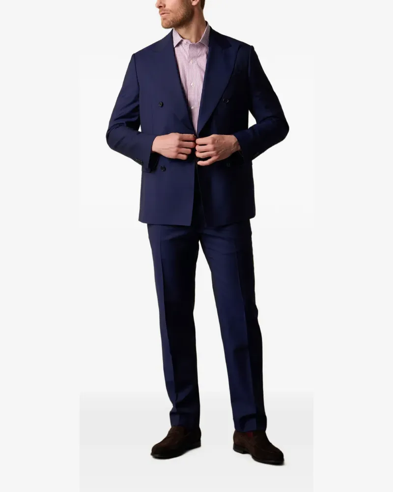 Brooks Brothers Doppelreihiger Anzug - Blau Blau