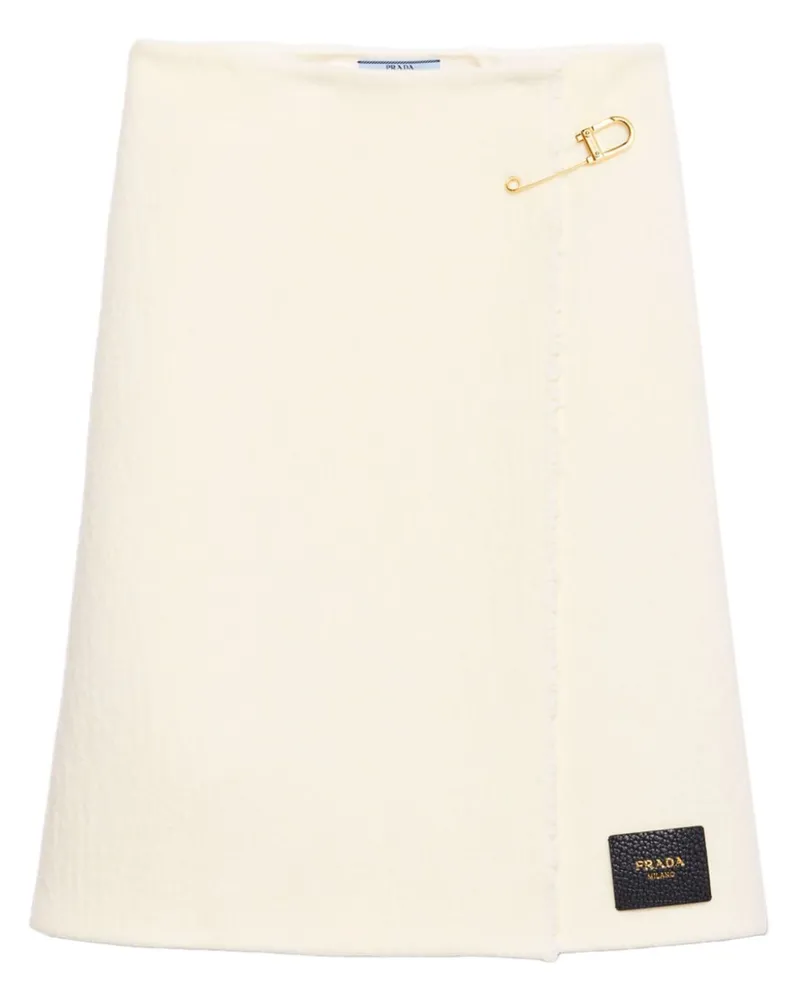 Prada Midirock aus Twill - Nude Nude