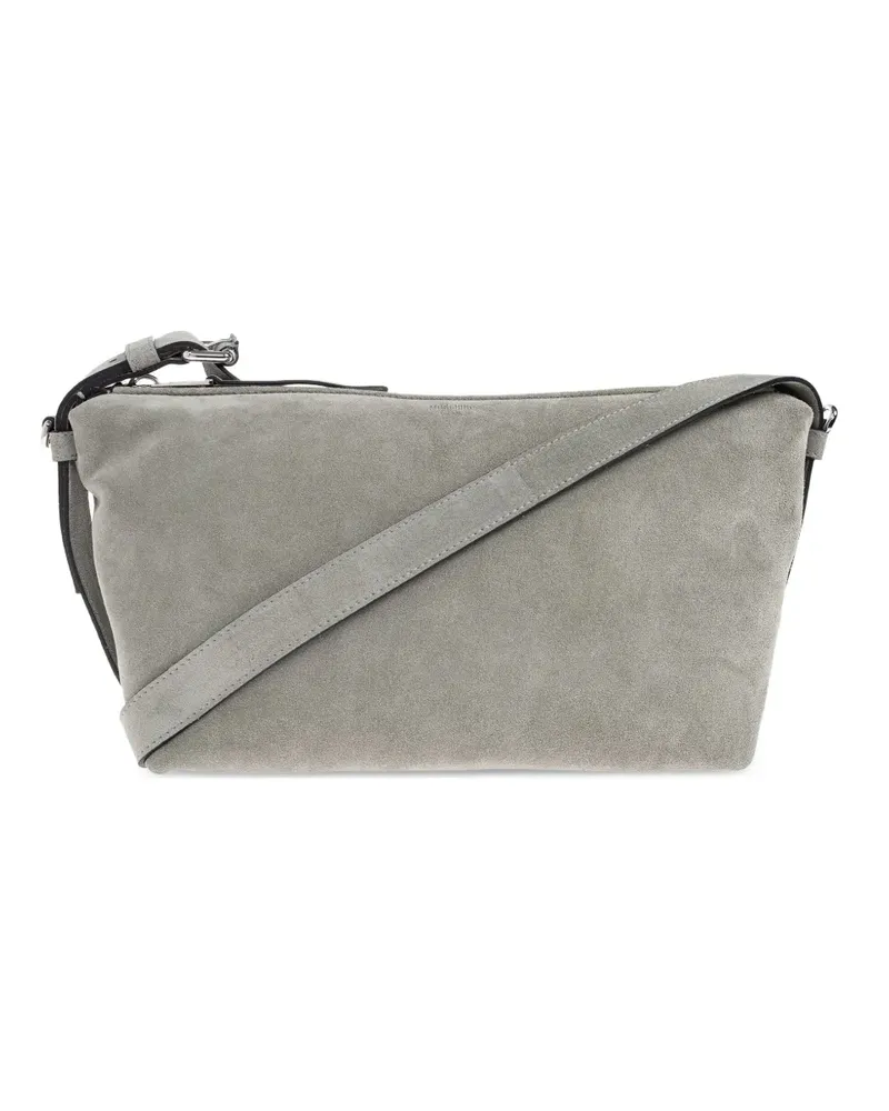 Moschino Schultertasche aus Wildleder - Grau Grau