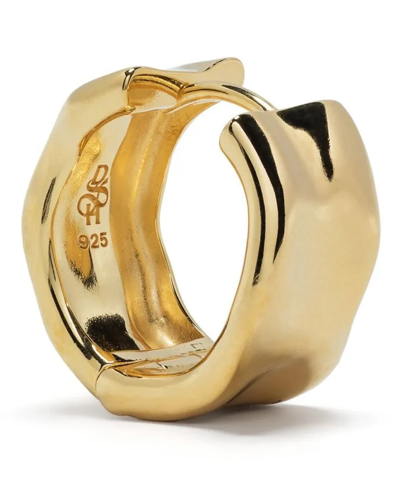 Dower & Hall Breite Creole mit Scharnier - Gold Gold