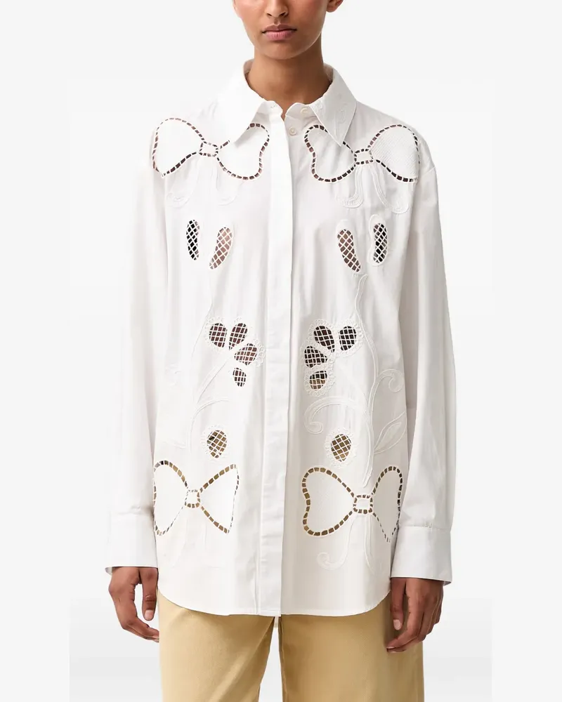 Stine Goya broderie-anglaise shirt - Weiß Weiß