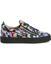 Giuseppe Zanotti Frankie Sneakers mit Farbklecks-Print Mehrfarbig