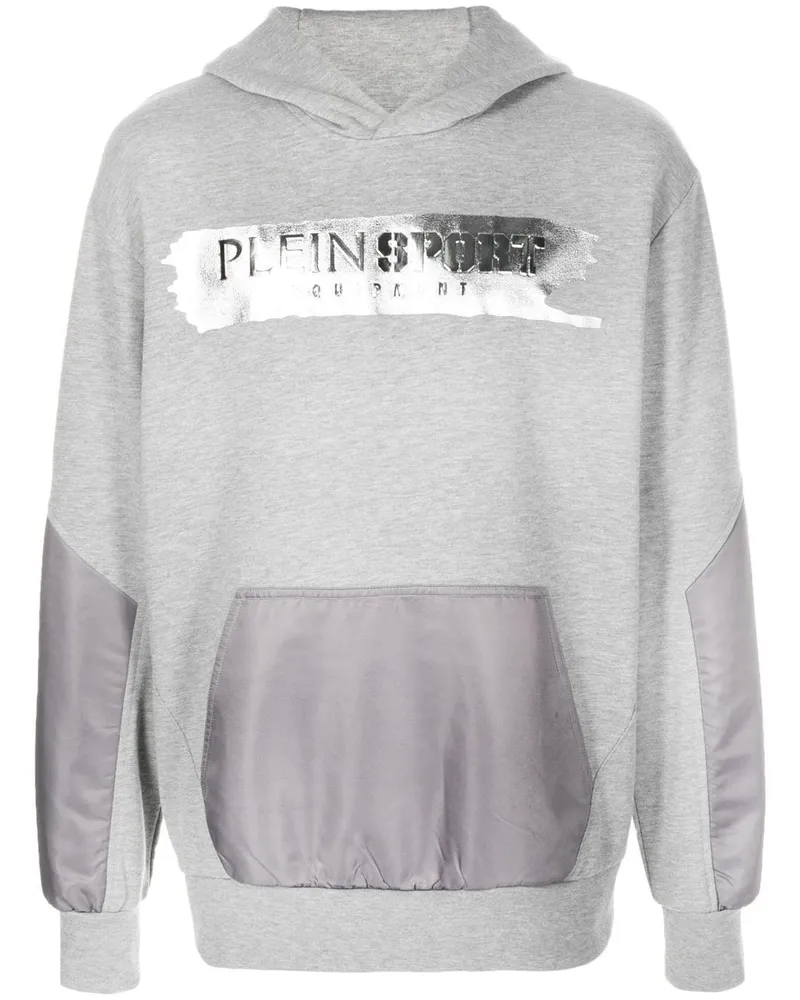 Philipp Plein Hoodie mit Logo-Prägung - Grau Grau