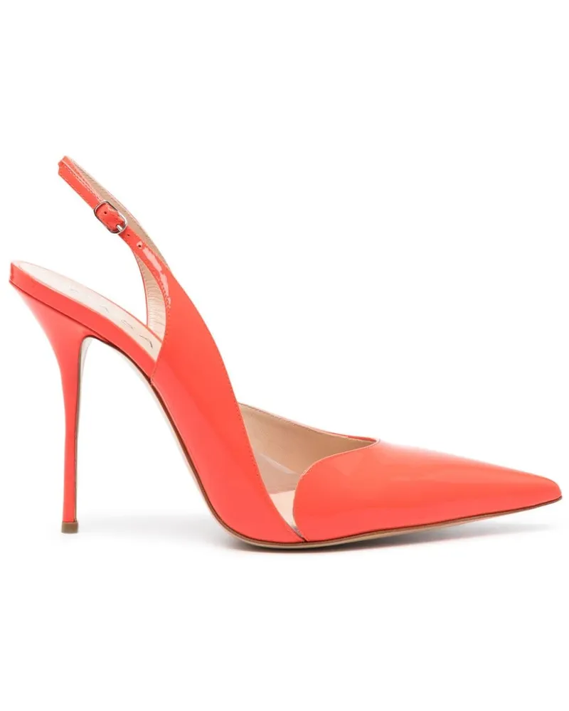Casadei Slingback-Pumps aus Lackleder - Rot Rot