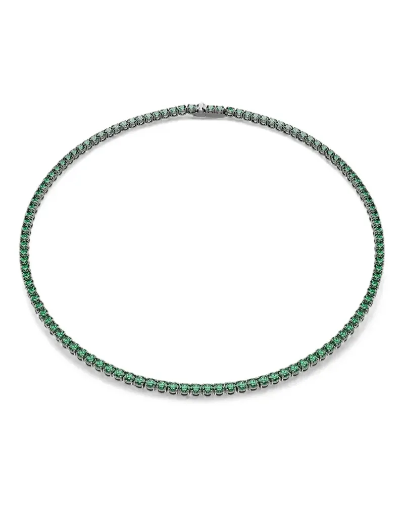Swarovski Matrix crystal-embellished tennis necklace - Silber Silber