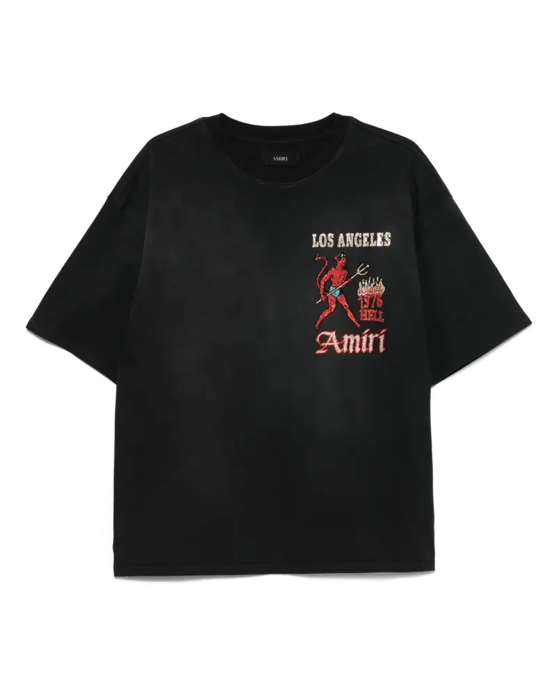 Amiri Sinners T-Shirt - Schwarz Schwarz