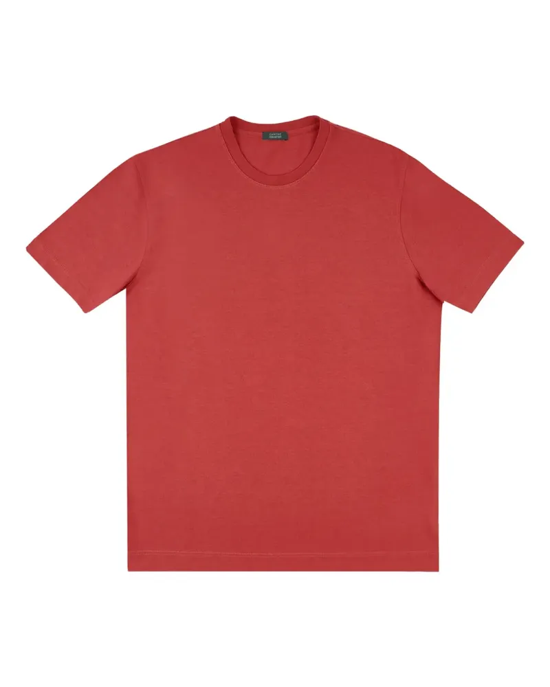 Zanone Klassisches T-Shirt - Rot Rot