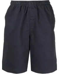 Stüssy Joggingshorts mit geradem Bein Blau