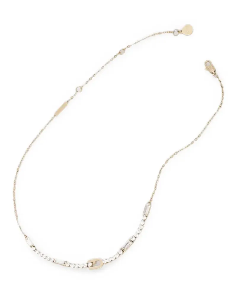 Furla crystal-embellished Arch necklace - Gold Gold