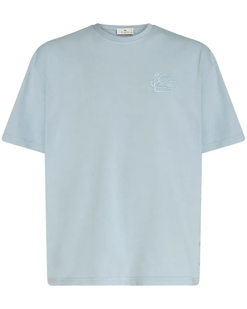 Etro T-Shirt mit Rundhalsausschnitt - Blau Blau