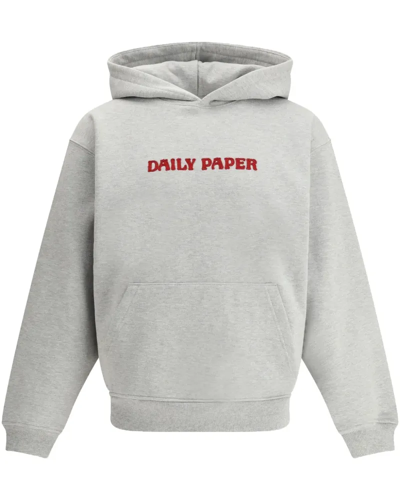 Daily Paper Hoodie mit Logo-Print - Grau Grau