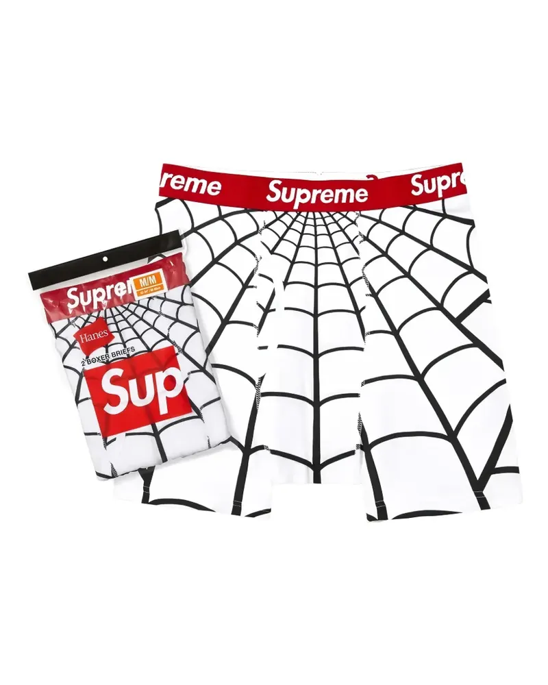 Supreme Being x Hanes Spider-Man boxer briefs (set of two) - Weiß Weiß