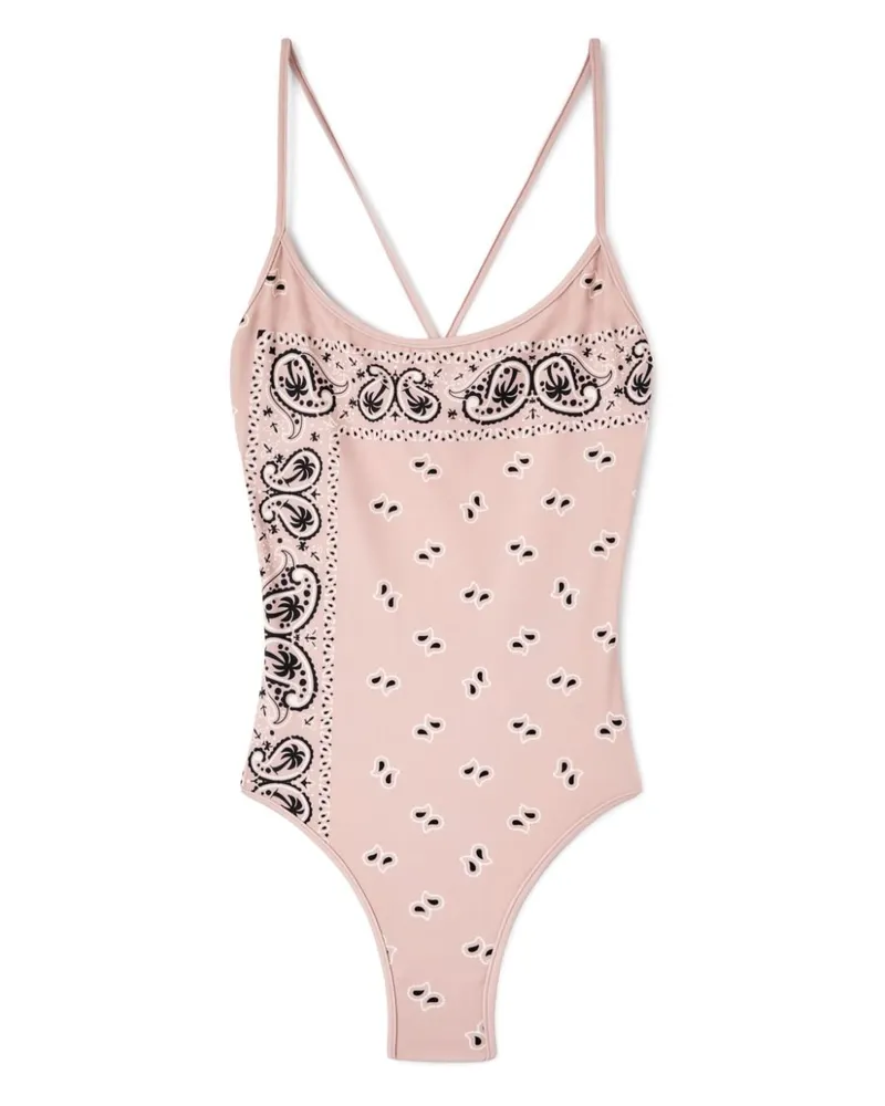 Palm Angels Badeanzug mit Print - Rosa Rosa