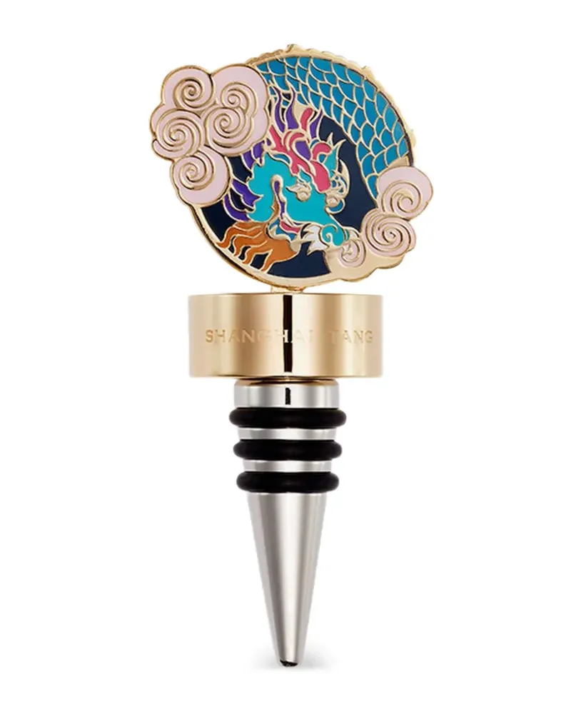 Shanghai Tang Tang Dragon wine stopper - Gold Gold